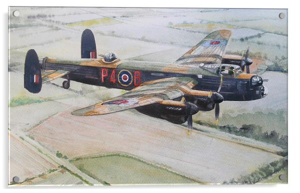  A Lancaster from Lincolnshire Acrylic by John Lowerson