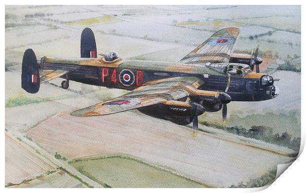 A Lancaster from Lincolnshire Print by John Lowerson