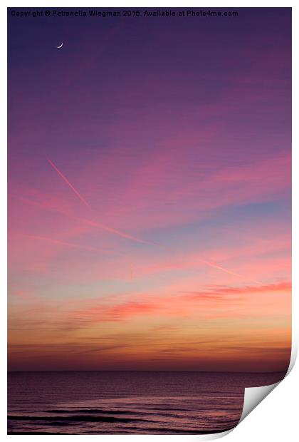  Sunset Print by Petronella Wiegman