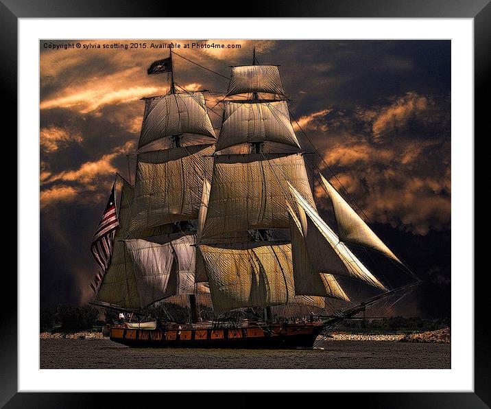  Set Sail Framed Mounted Print by sylvia scotting