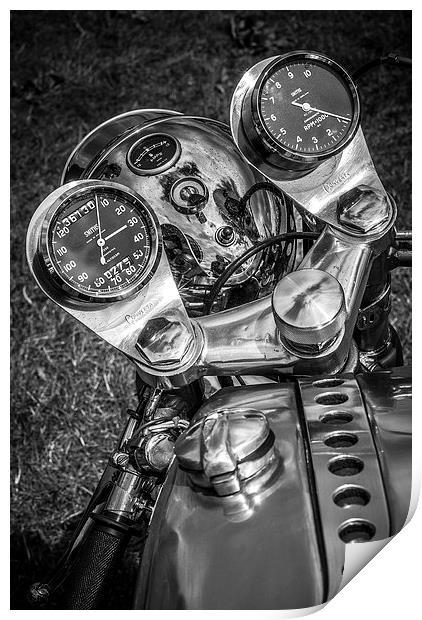 Chrome Dials Print by Malcolm McHugh