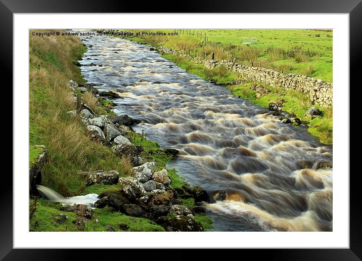  ROLLING DOWN Framed Mounted Print by andrew saxton