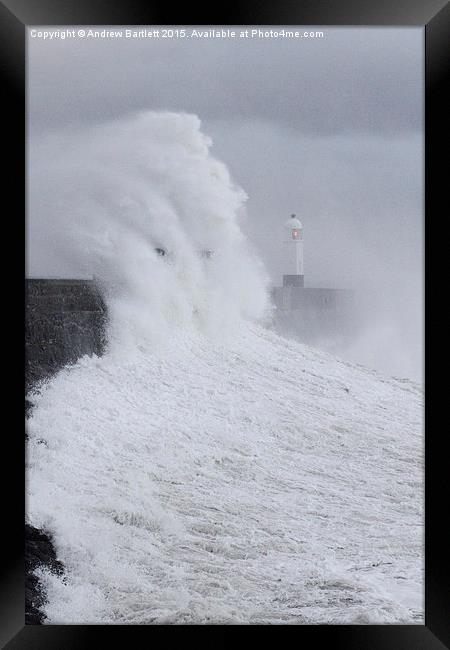  Porthcawl lighthouse, South Wales, UK Framed Print by Andrew Bartlett