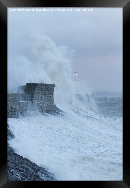  Porthcawl lighthouse, South Wales, UK Framed Print by Andrew Bartlett