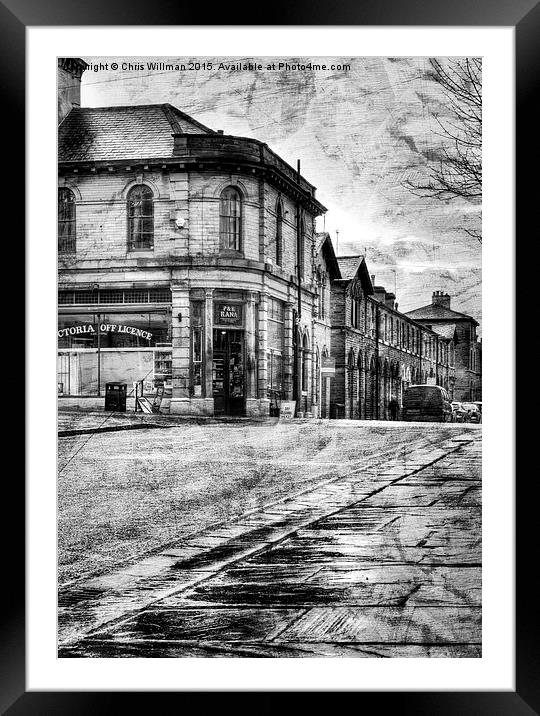  Victorian Street Framed Mounted Print by Chris Willman