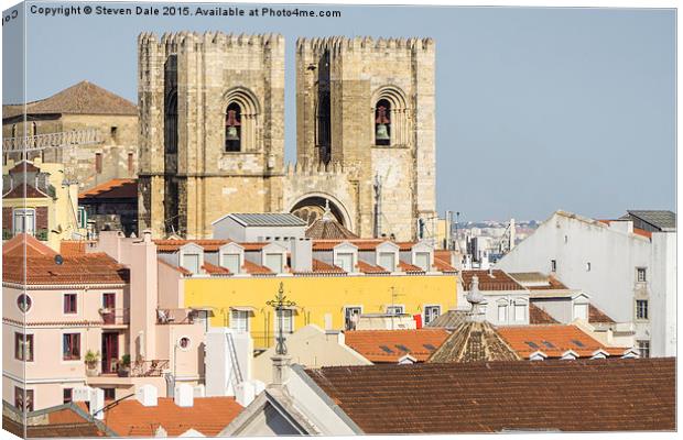 Portugal's Spiritual Heart: Lisbon Cathedral Canvas Print by Steven Dale
