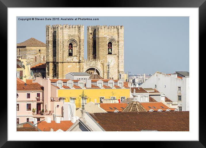 Portugal's Spiritual Heart: Lisbon Cathedral Framed Mounted Print by Steven Dale