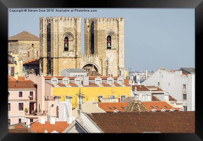 Portugal's Spiritual Heart: Lisbon Cathedral Framed Print by Steven Dale