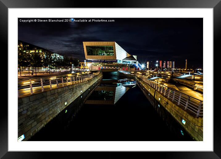  museum of Liverpool  Framed Mounted Print by Steven Blanchard
