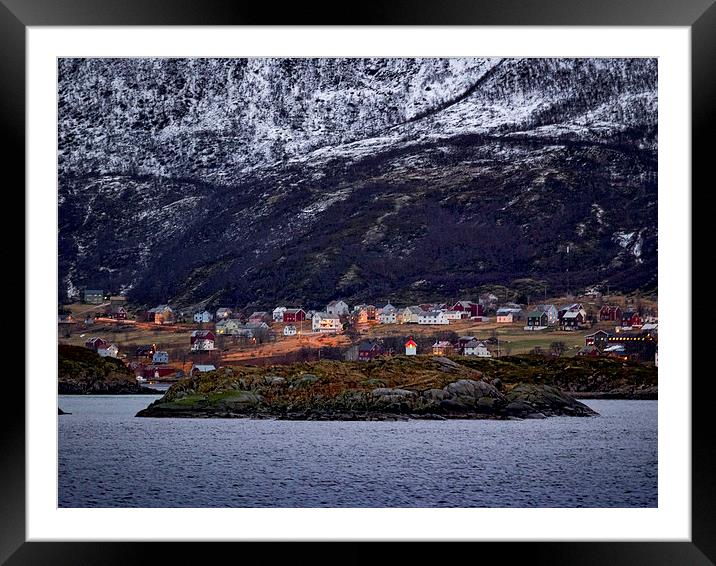 Tromso Lighthouse, Norway Framed Mounted Print by Mark Llewellyn