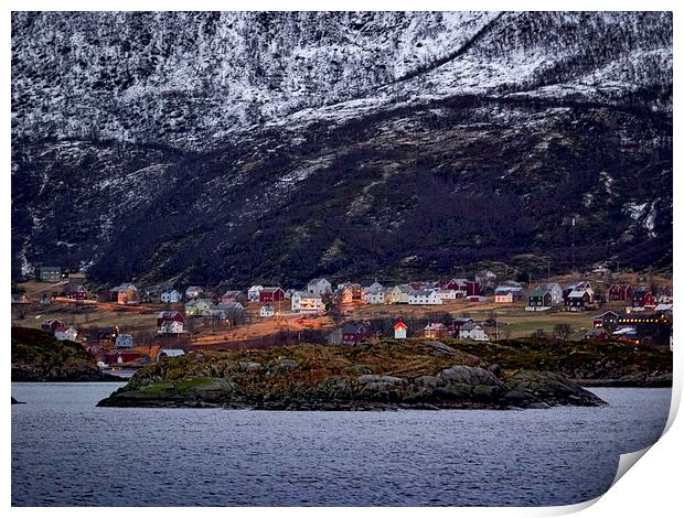 Tromso Lighthouse, Norway Print by Mark Llewellyn