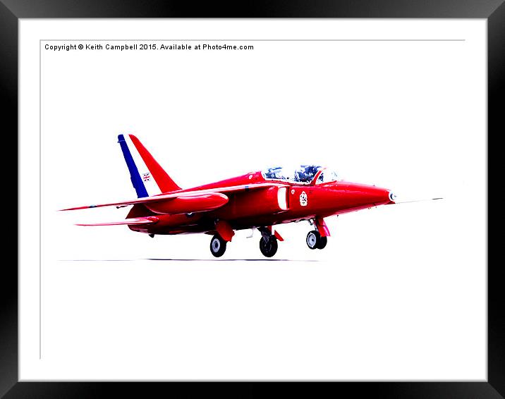  CFS Folland Gnat Framed Mounted Print by Keith Campbell