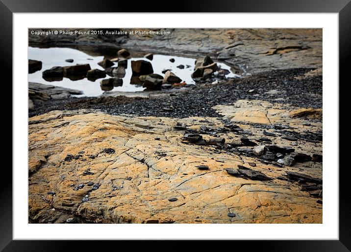  Low Tide off the Jurassic Coast Framed Mounted Print by Philip Pound