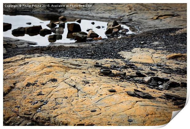  Low Tide off the Jurassic Coast Print by Philip Pound