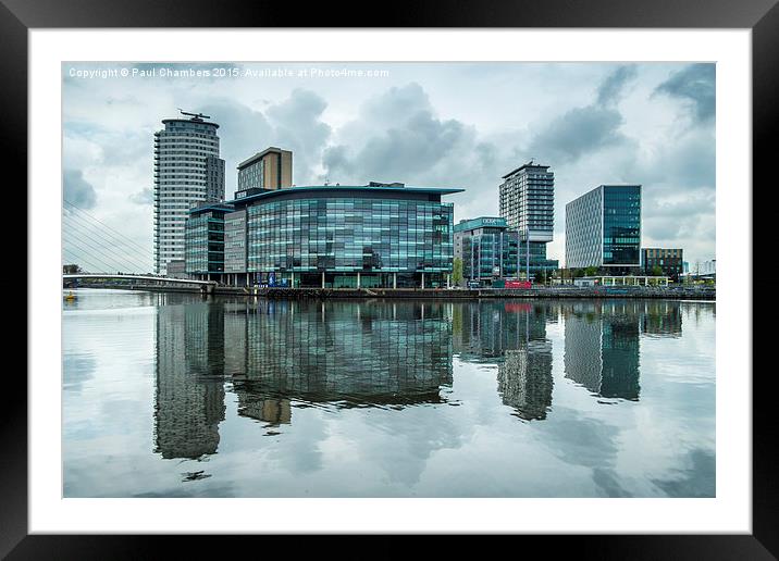 Salford Quays Framed Mounted Print by Paul Chambers