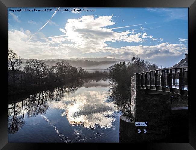 Big sky over Hopton Framed Print by Gary Peacock