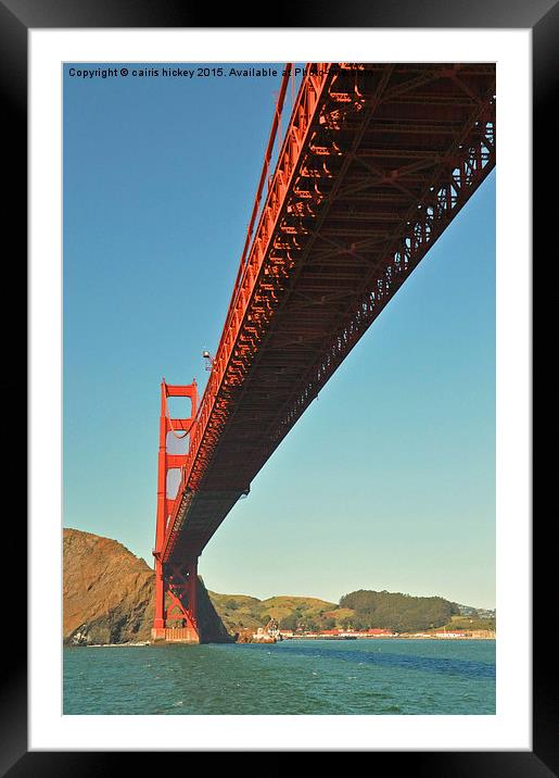 Golden gate bridge Framed Mounted Print by cairis hickey