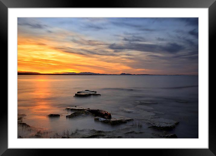  Longniddry at Sunset Framed Mounted Print by Miles Gray