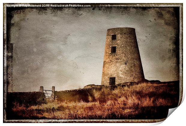  Cleadon Mill Print by Ray Pritchard