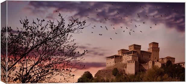  Fortress at sunset   Canvas Print by Guido Parmiggiani