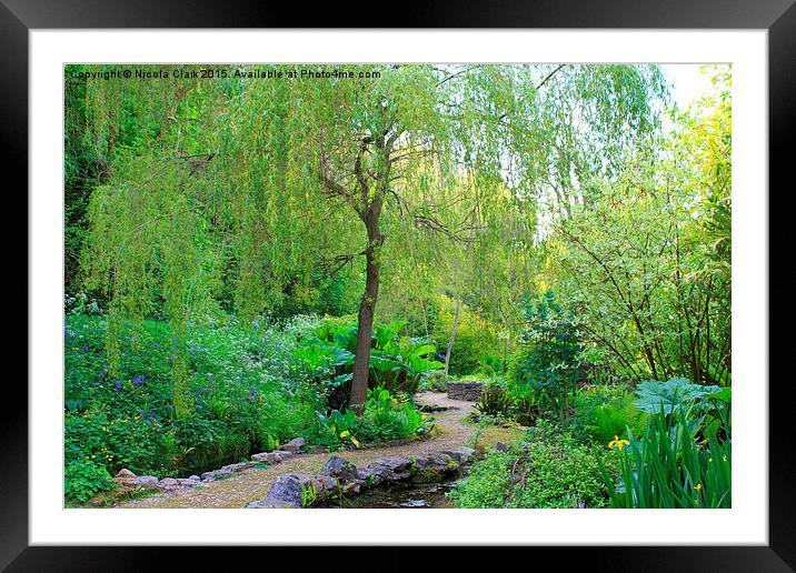 A Walk In The Garden Framed Mounted Print by Nicola Clark