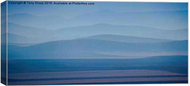  Recession Landscape Canvas Print by Tony Sharp LRPS CPAGB