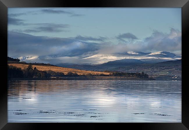  Beauly Firth in Winter Framed Print by Jacqi Elmslie