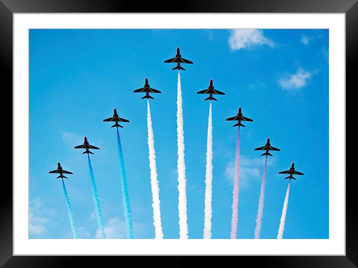  Overhead Reds Framed Mounted Print by Stephen Ward