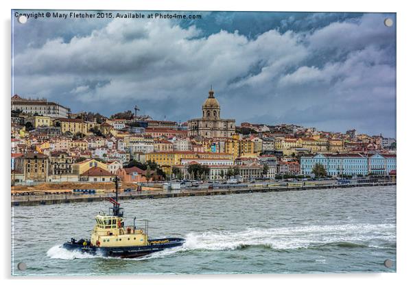  Leaving Lisbon Acrylic by Mary Fletcher