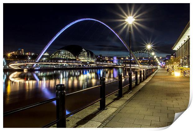  Newcastle Quayside Print by Northeast Images