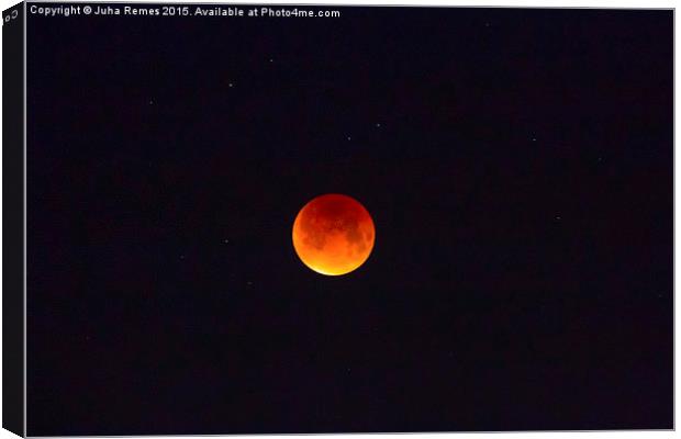 Blood Moon Canvas Print by Juha Remes