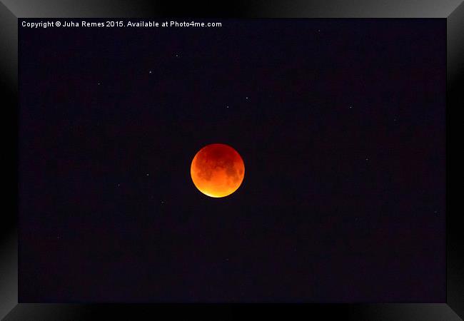 Blood Moon Framed Print by Juha Remes