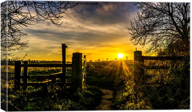  Gateway to the Sunset Canvas Print by Alan Simpson