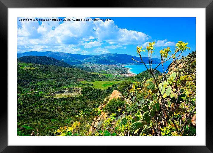  Beautiful Sicily Framed Mounted Print by Gisela Scheffbuch