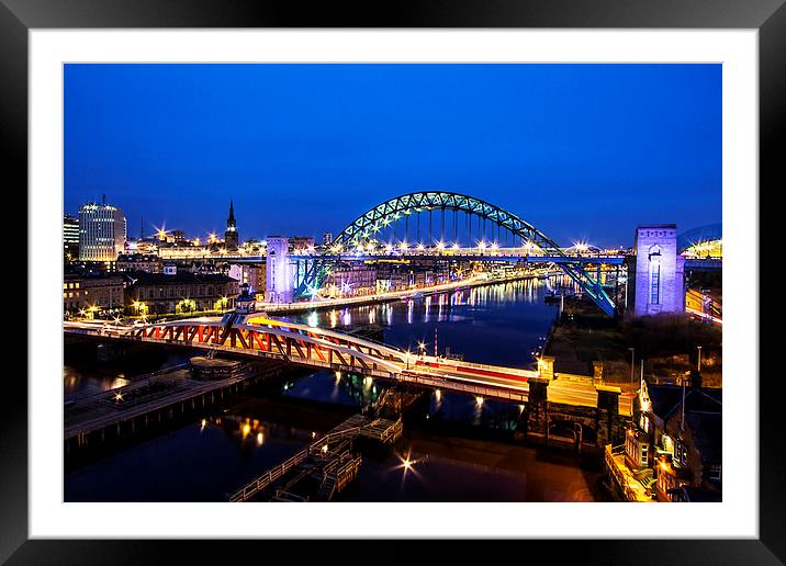  Newcastle Quayside Framed Mounted Print by Northeast Images