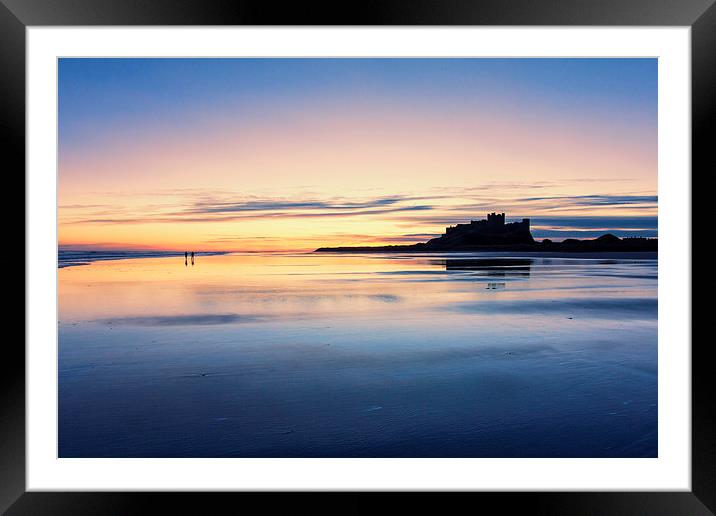  Bamburgh Castle Framed Mounted Print by Northeast Images