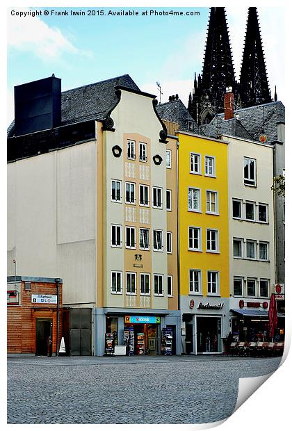  Typical Cologne street picture Print by Frank Irwin