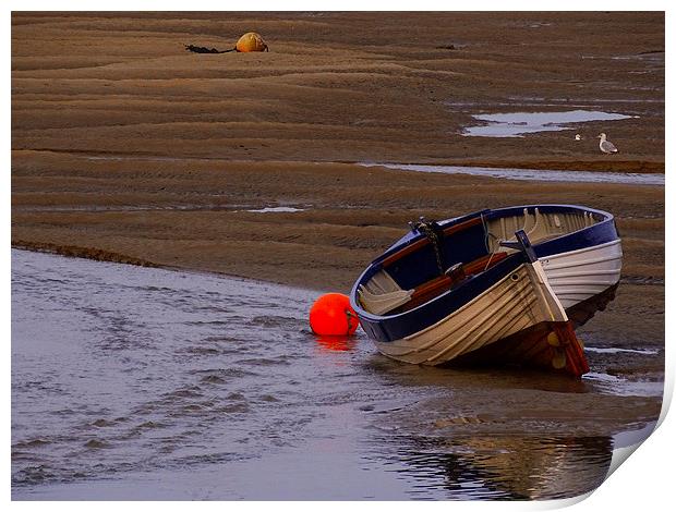 the lil fishing boat Print by chris elgood