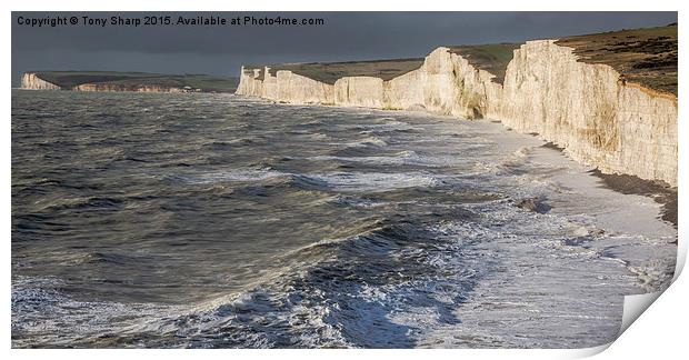 The  Seven Sisters, East Sussex Print by Tony Sharp LRPS CPAGB