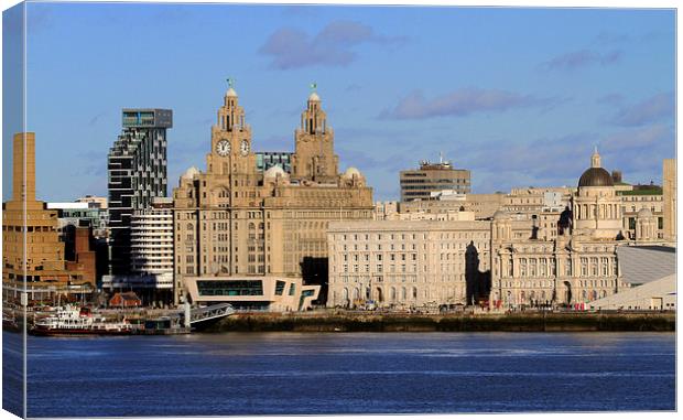 Liverpool Waterfront Canvas Print by David Chennell