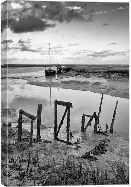  Low Tide Canvas Print by Ian Merton