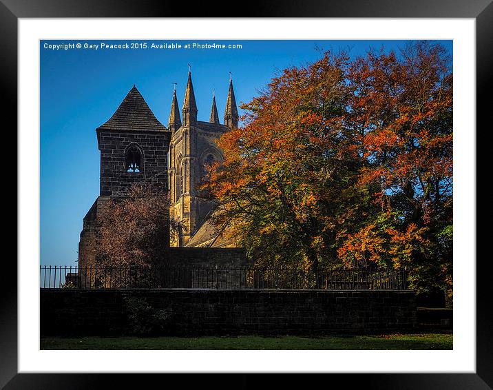  Autumn at St Mary's Mirfield Framed Mounted Print by Gary Peacock