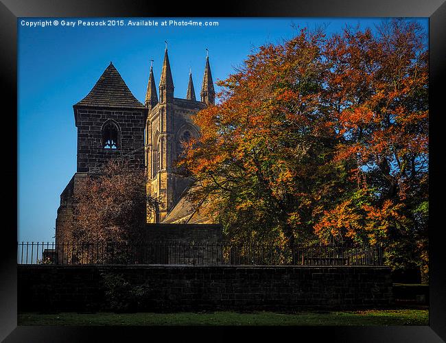  Autumn at St Mary's Mirfield Framed Print by Gary Peacock