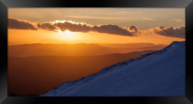  Mountain Sunset Framed Print by James Buckle