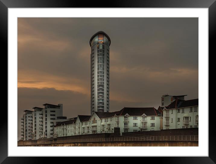  Meridian Tower Framed Mounted Print by Leighton Collins