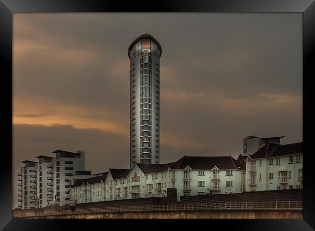  Meridian Tower Framed Print by Leighton Collins