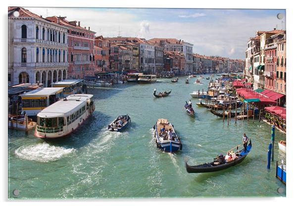 Canale Grande, Venezia Acrylic by Ann Garrett