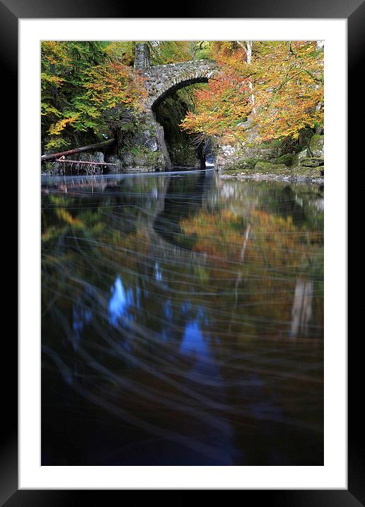 River Braan by The Hermitage Framed Mounted Print by Maria Gaellman