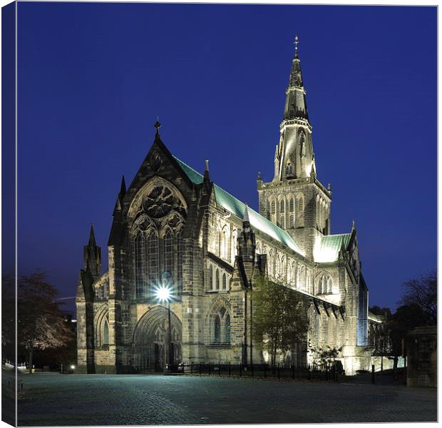 Glasgow Cathedral at Twilight Canvas Print by Maria Gaellman