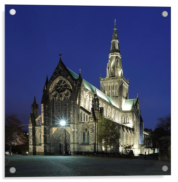 Glasgow Cathedral at Twilight Acrylic by Maria Gaellman